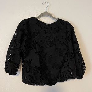 Anthropologie eri +ali top, XS Black